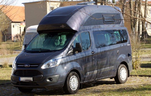 Onze Nugget op de Stellplatz in Oranienburg