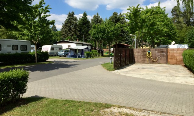 Modern camperservice-punt op DCC-camping Gatow