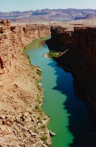 Marble Canyon, de kloof van de Colorado bij Navajo Crossing